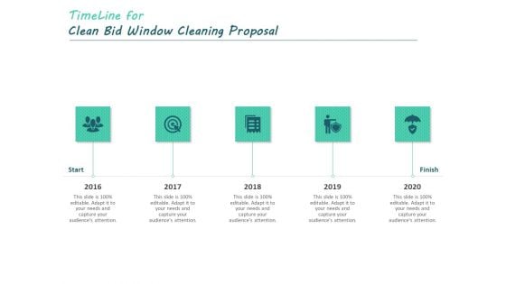 Timeline For Clean Bid Window Cleaning Proposal Ppt Professional Background PDF