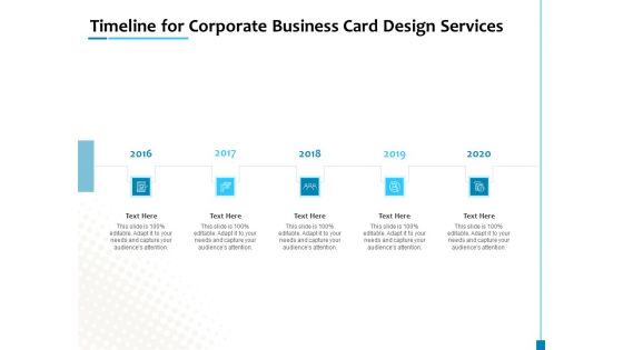Timeline For Corporate Business Card Design Services Elements PDF Timeline For Corporate Business Card Design Services Elements PDF