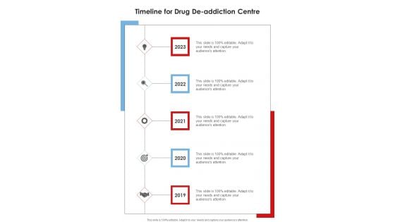 Timeline For Drug De Addiction Centre One Pager Sample Example Document Timeline For Drug De Addiction Centre One Pager Sample Example Document