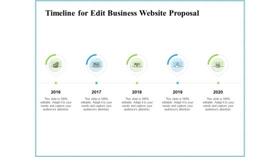 Timeline For Edit Business Website Proposal Ppt Infographics Themes PDF