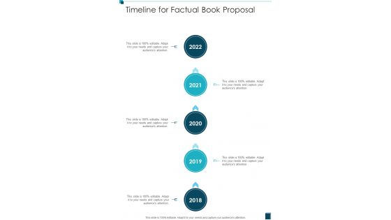 Timeline For Factual Book Proposal One Pager Sample Example Document