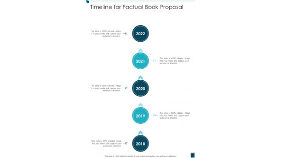 Timeline For Factual Book Proposal One Pager Sample Example Document Timeline For Factual Book Proposal One Pager Sample Example Document