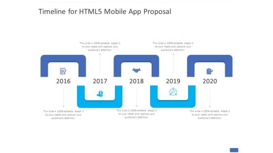 Timeline For HTML5 Mobile App Proposal Ppt PowerPoint Presentation Inspiration Icons PDF