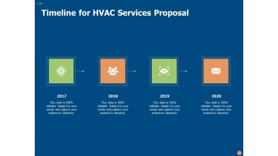 Timeline For HVAC Services Proposal Ppt PowerPoint Presentation Inspiration Maker PDF