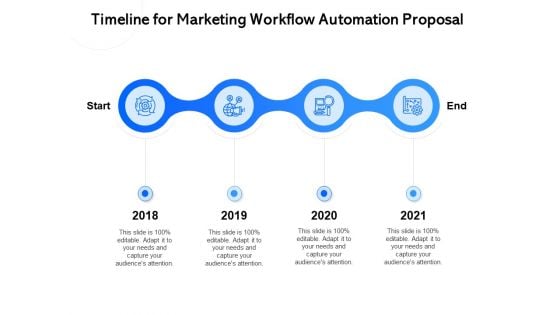 Timeline For Marketing Workflow Automation Proposal Ppt Slide PDF