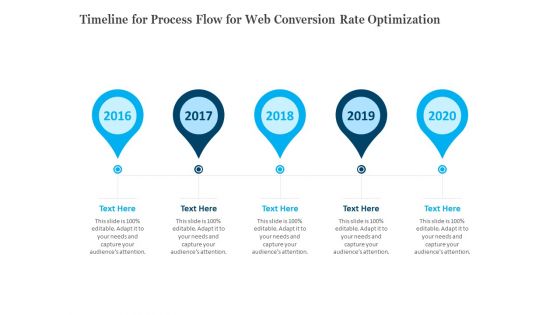 Timeline For Process Flow For Web Conversion Rate Optimization Ppt Gallery Smartart PDF