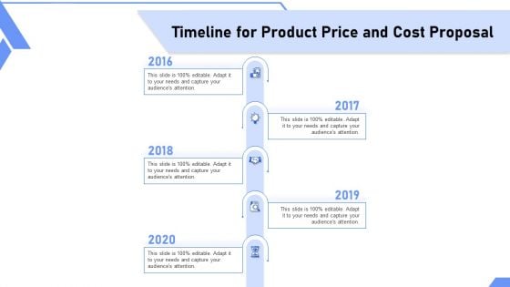 Timeline For Product Price And Cost Proposal Ppt Professional Infographic Template PDF