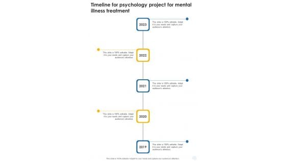 Timeline For Psychology Project For Mental Illness Treatment One Pager Sample Example Document Timeline For Psychology Project For Mental Illness Treatment One Pager Sample Example Document