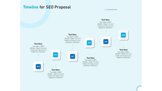 Timeline For SEO Proposal Ppt Show Templates PDF