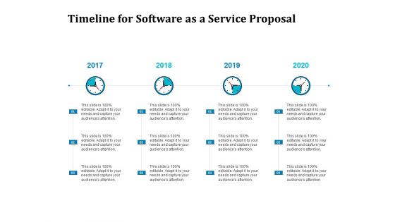 Timeline For Software As A Service Proposal Ppt Summary Backgrounds PDF