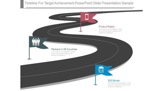 Timeline For Target Achievement Powerpoint Slide Presentation Sample