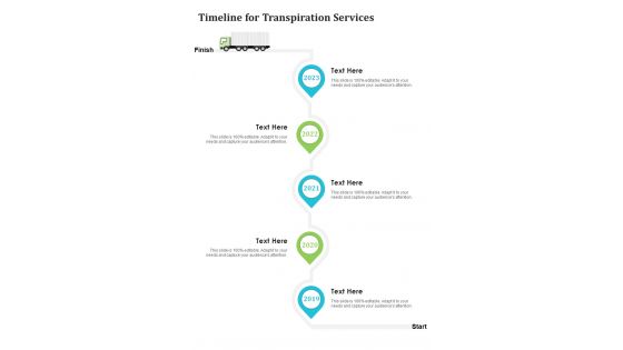 Timeline For Transpiration Services One Pager Sample Example Document Timeline For Transpiration Services One Pager Sample Example Document