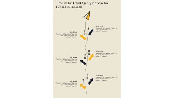 Timeline For Travel Agency Proposal For Business Association One Pager Sample Example Document Timeline For Travel Agency Proposal For Business Association One Pager Sample Example Document