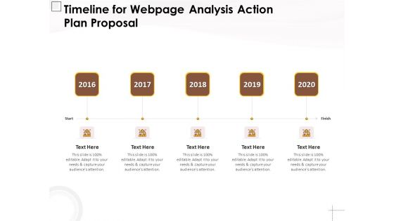 Timeline For Webpage Analysis Action Plan Proposal Ppt PowerPoint Presentation Layouts Templates PDF