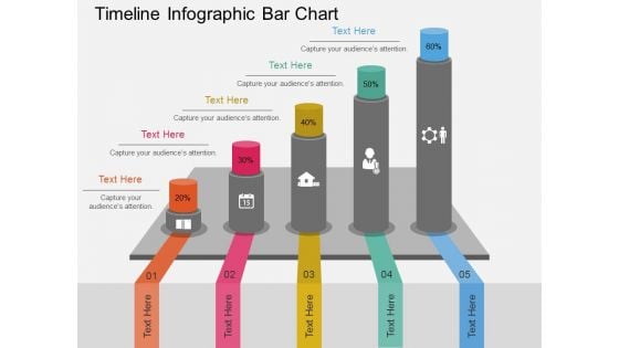 Timeline Infographic Bar Chart Powerpoint Template