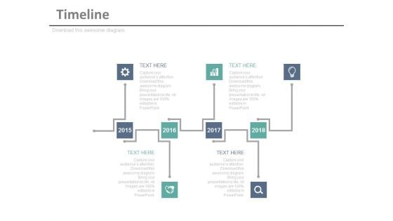 Timeline Infographic Diagram For Business Achievements Powerpoint Slides