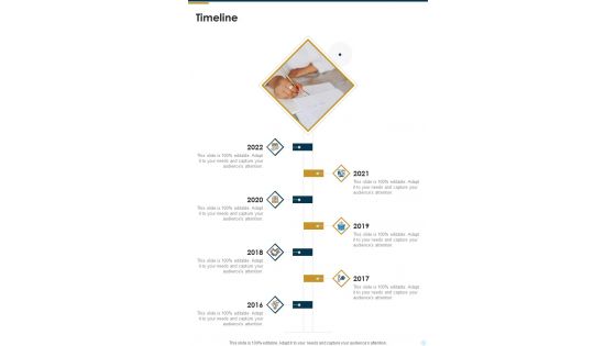 Timeline Marketing Collaboration Proposal One Pager Sample Example Document Timeline Marketing Collaboration Proposal One Pager Sample Example Document