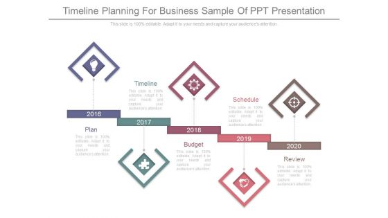 Timeline Planning For Business Sample Of Ppt Presentation