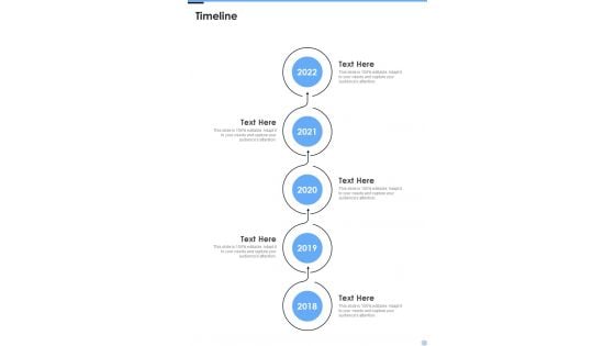 Timeline Proposal For Data Analysis In Research Project One Pager Sample Example Document