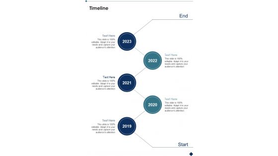 Timeline Secure Network Construction Proposal One Pager Sample Example Document