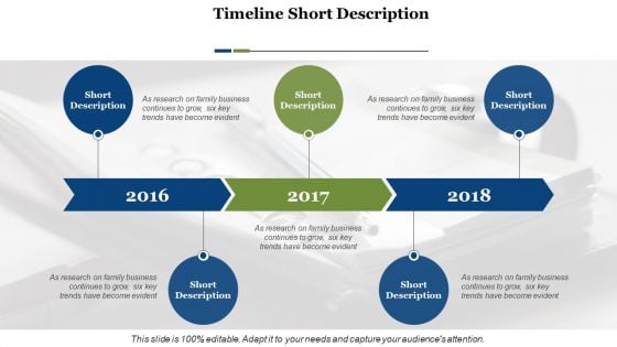 Timeline Short Description Ppt PowerPoint Presentation Infographic Template Graphics