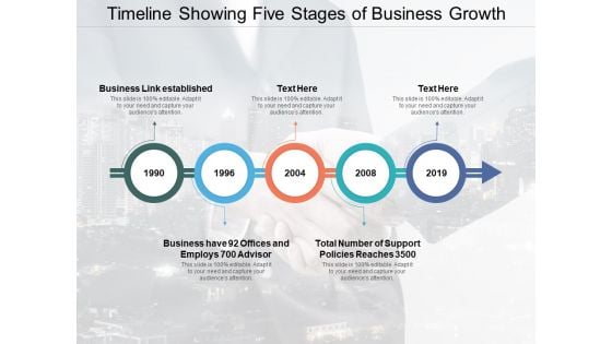 Timeline Showing Five Stages Of Business Growth Ppt PowerPoint Presentation Portfolio Graphic Tips Timeline Showing Five Stages Of Business Growth Ppt PowerPoint Presentation Portfolio Graphic Tips