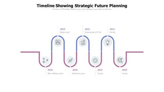 Timeline Showing Strategic Future Planning Ppt PowerPoint Presentation Slides Example Topics