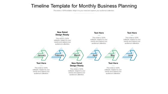 Timeline Template For Monthly Business Planning Ppt PowerPoint Presentation Model Diagrams