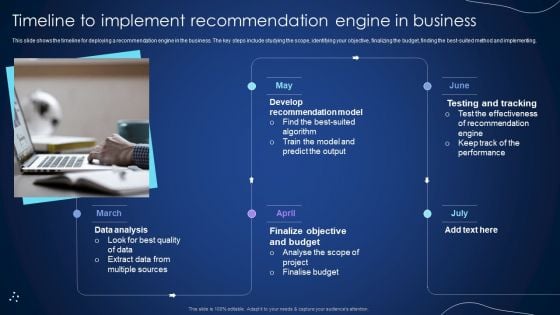 Timeline To Implement Recommendation Engine In Business Integrating Recommender System To Enhance Download PDF