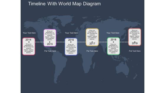 Timeline With World Map Diagram Powerpoint Template Timeline With World Map Diagram Powerpoint Template