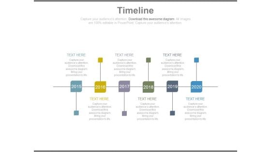 Timeline With Years For Business Success Milestones Powerpoint Slides