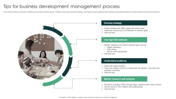 Tips For Business Development Management Process Ideas PDF