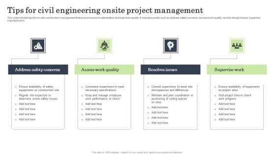 Tips For Civil Engineering Onsite Project Management Clipart PDF Tips For Civil Engineering Onsite Project Management Clipart PDF