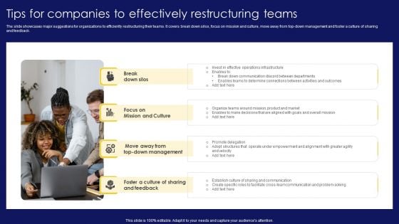 Tips For Companies To Effectively Restructuring Teams Designs PDF