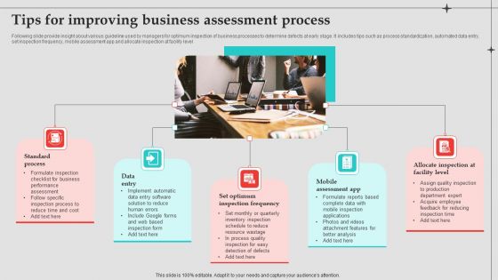 Tips For Improving Business Assessment Process Slides PDF Tips For Improving Business Assessment Process Slides PDF