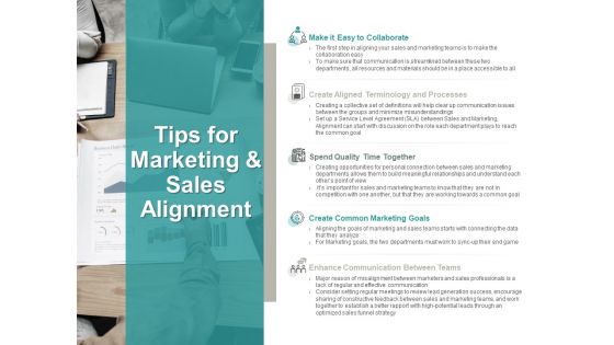 Tips For Marketing And Sales Alignment Marketing Goals Ppt PowerPoint Presentation Summary Influencers