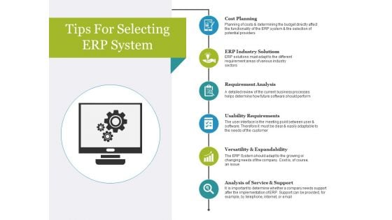 Tips For Selecting Erp System Ppt PowerPoint Presentation Portfolio Styles