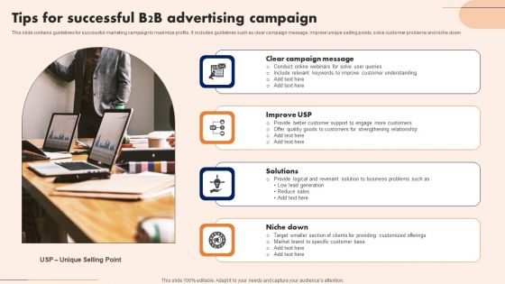 Tips For Successful B2B Advertising Campaign Brochure PDF Tips For Successful B2B Advertising Campaign Brochure PDF