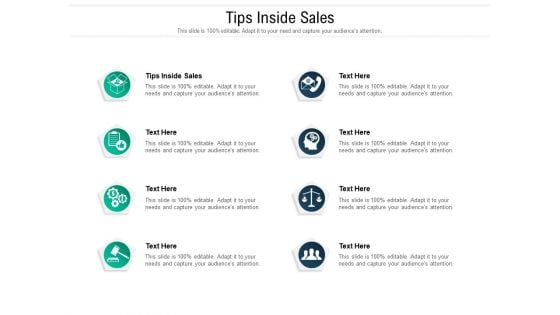 Tips Inside Sales Ppt PowerPoint Presentation Styles Cpb Pdf