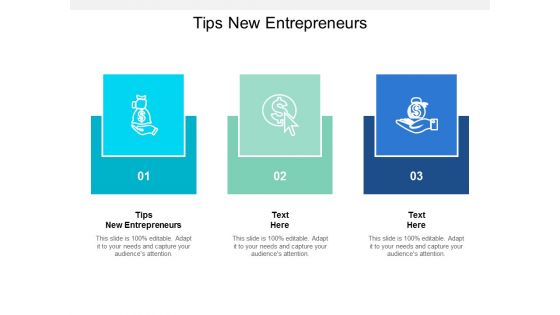 Tips New Entrepreneurs Ppt PowerPoint Presentation Infographic Template Sample Cpb