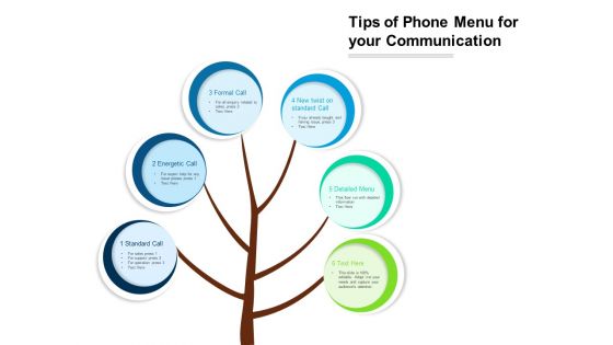 Tips Of Phone Menu For Your Communication Ppt PowerPoint Presentation Gallery Example Introduction PDF