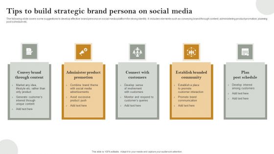 Tips To Build Strategic Brand Persona On Social Media Guidelines PDF Tips To Build Strategic Brand Persona On Social Media Guidelines PDF
