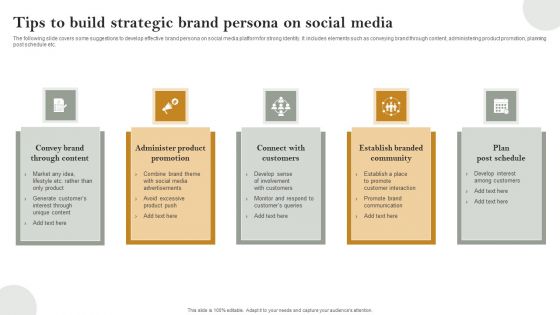 Tips To Build Strategic Brand Persona On Social Media Guidelines PDF