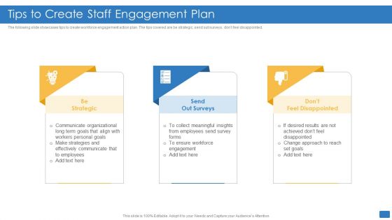 Tips To Create Staff Engagement Plan Template PDF