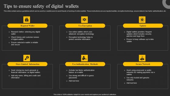 Tips To Ensure Safety Of Digital Wallets Ppt Summary Slide Download PDF Tips To Ensure Safety Of Digital Wallets Ppt Summary Slide Download PDF
