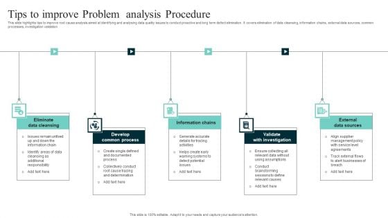 Tips To Improve Problem Analysis Procedure Guidelines PDF
