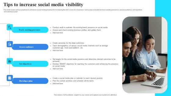 Tips To Increase Social Media Visibility Sample PDF Tips To Increase Social Media Visibility Sample PDF