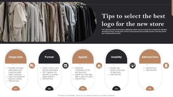 Tips To Select The Best Logo For The New Store Opening Retail Store In Untapped Summary PDF