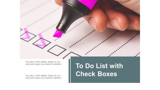 To Do List With Check Boxes Ppt Powerpoint Presentation Inspiration Outline