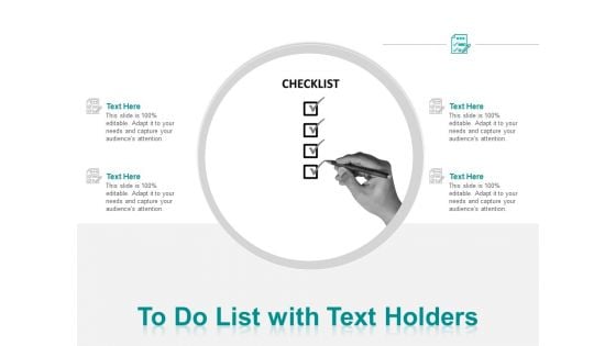 To Do List With Text Holders Ppt PowerPoint Presentation Gallery Example File